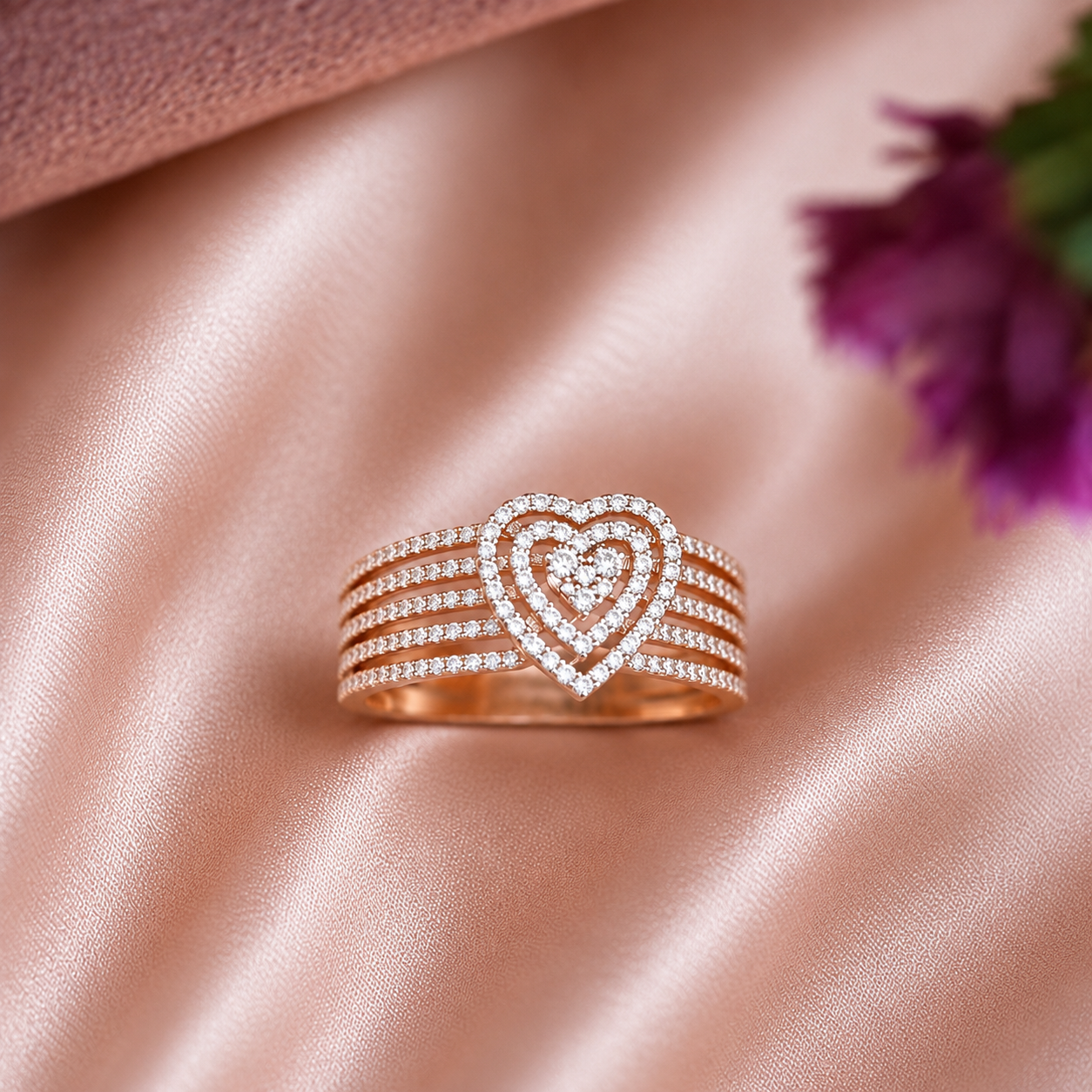 Heart Harmony Diamond Ring