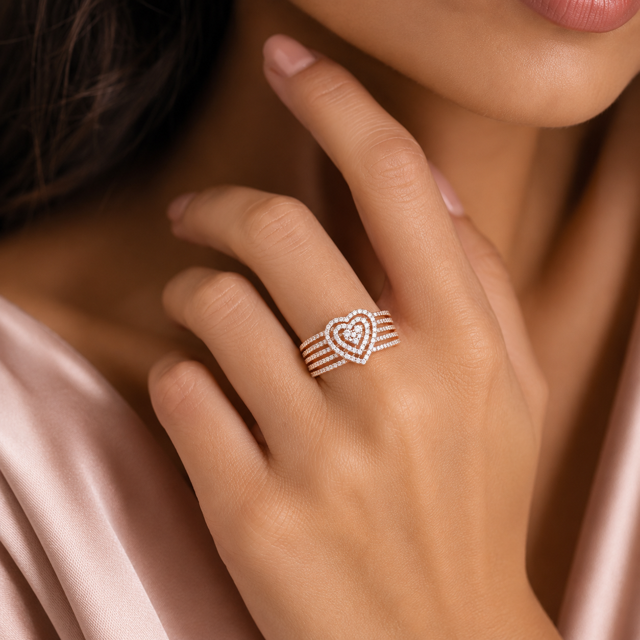 Heart Harmony Diamond Ring