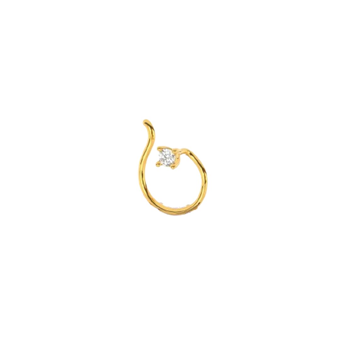 Classic Single Diamond Nose Pin