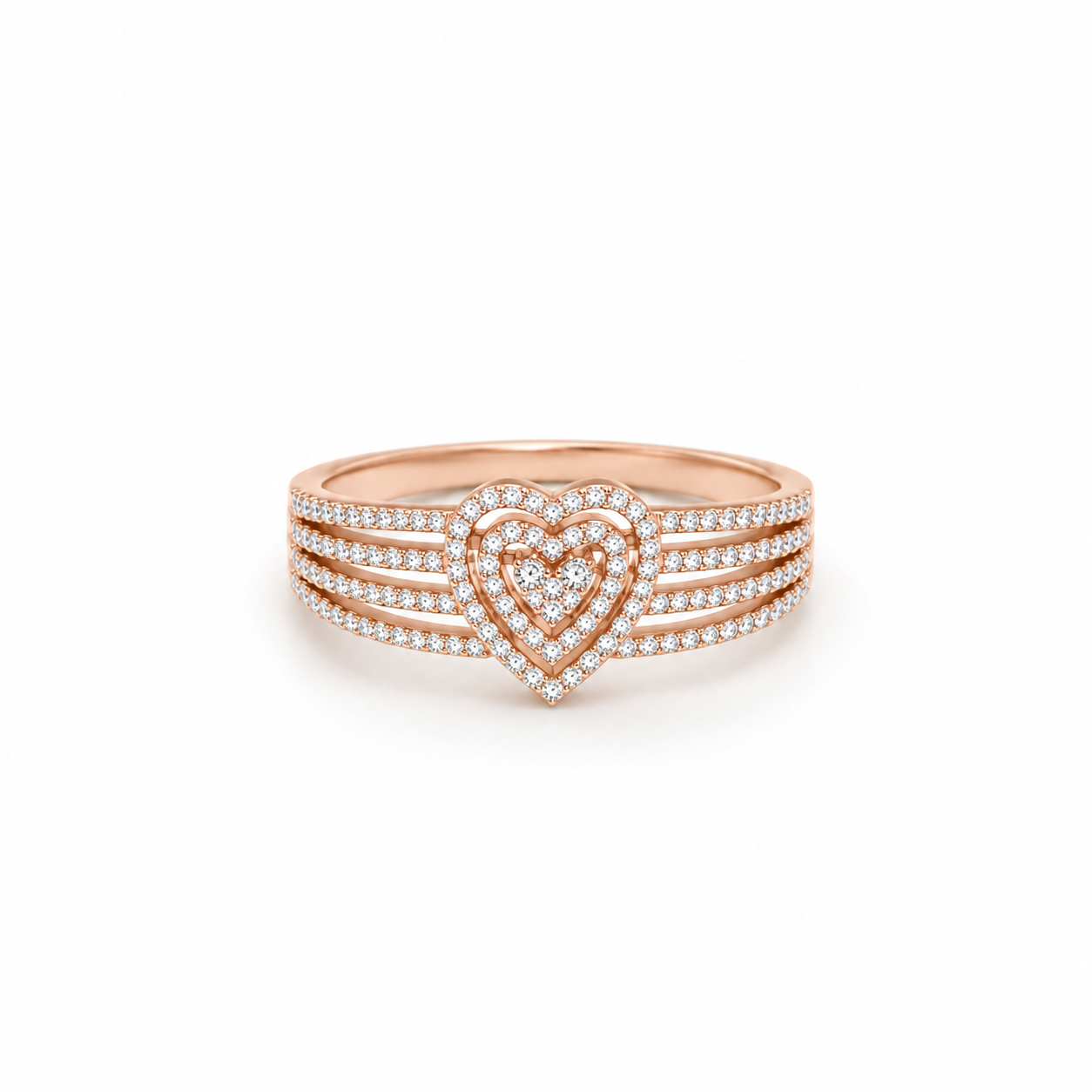 Heart Harmony Diamond Ring