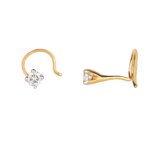 Classic Single Diamond Nose Pin