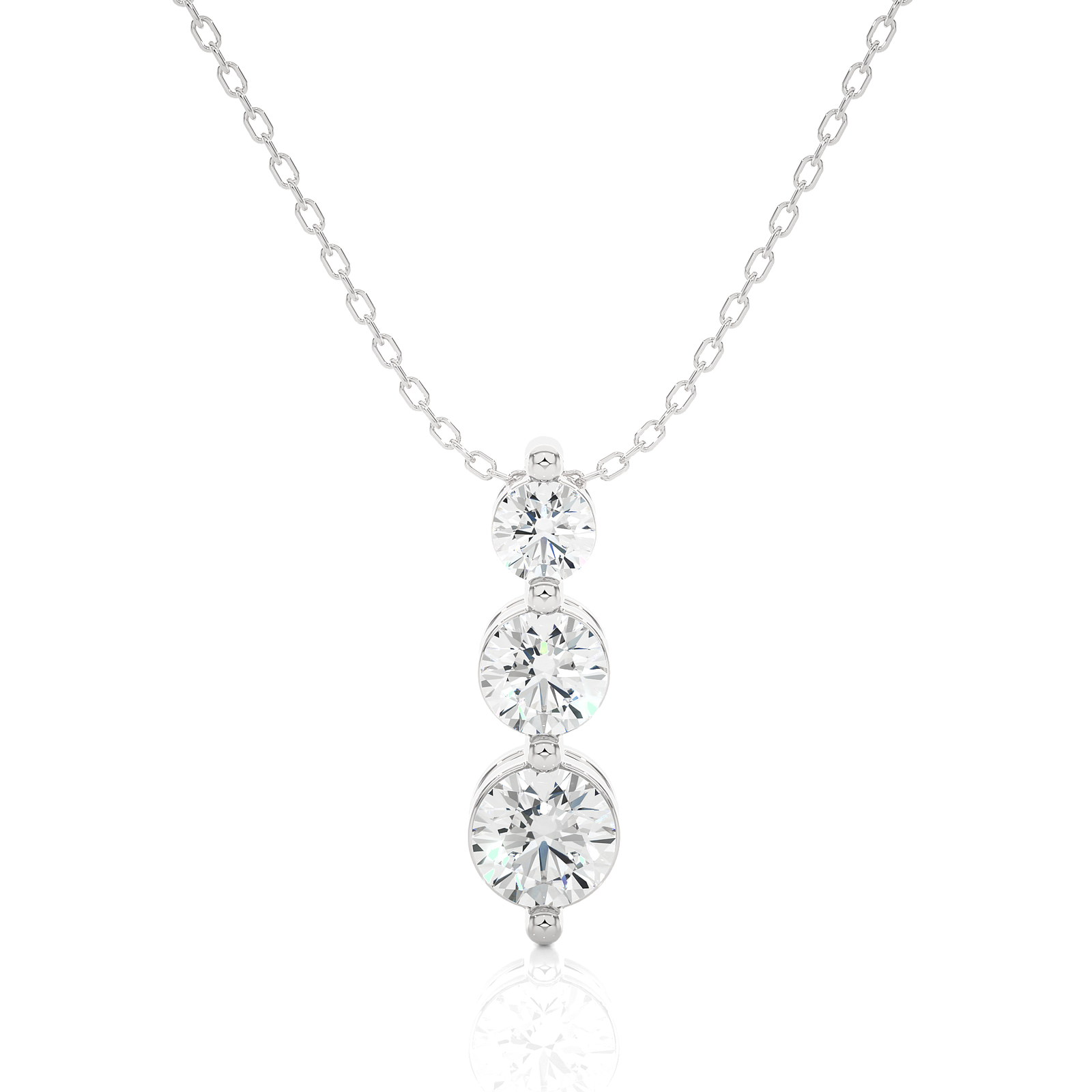 2 Prong Setting Journey Pendant